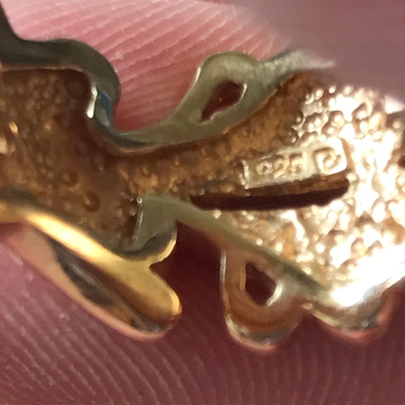 Ross-Simons Tropical Leaf Sterling 925 Gold Ring, Size 9 - Picture 12 of 14